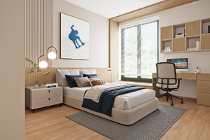 vizualizace bytu 4+kk, dětský pokoj