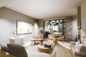 vizualizace bytu 2+kk, B1.1