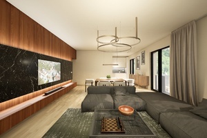 vizualizace bytu 5+kk, dětský pokoj, E7.2