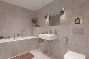 vizualizace bytu - koupelna