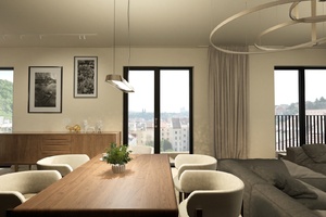 vizualizace bytu 5+kk, dětský pokoj, E7.2