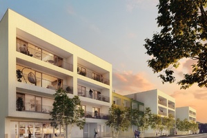 vizualizace exteriérů - ulice Stochovská