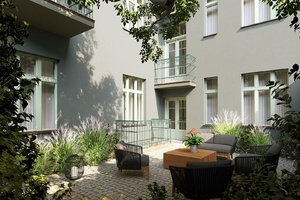 společné prostory, vnitroblok