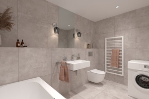 vizualizace bytu - koupelna