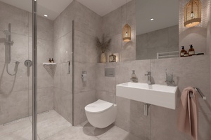 vizualizace bytu - koupelna