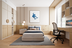 vizualizace bytu 4+kk, dětský pokoj